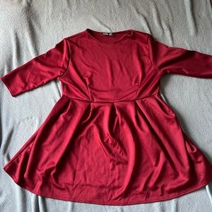 BooHoo Plus Scuba Full Skater Dress 18